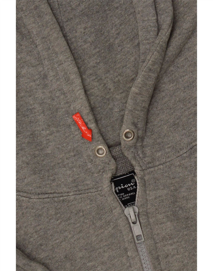 Maglione con cappuccio e zip grafica Champion da ragazzo 13-14 anni Grigio