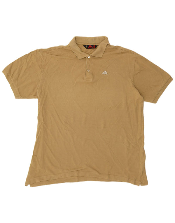 Polo da uomo KAPPA 3XL in cotone beige