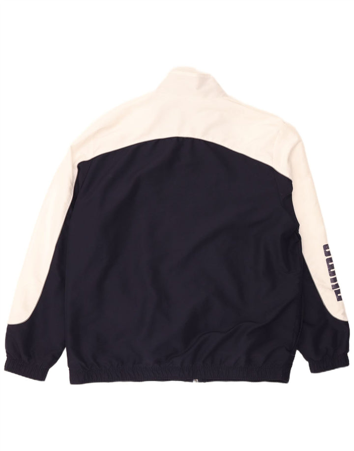 Giacca sportiva da uomo con grafica PUMA 2XL Poliestere color block blu navy