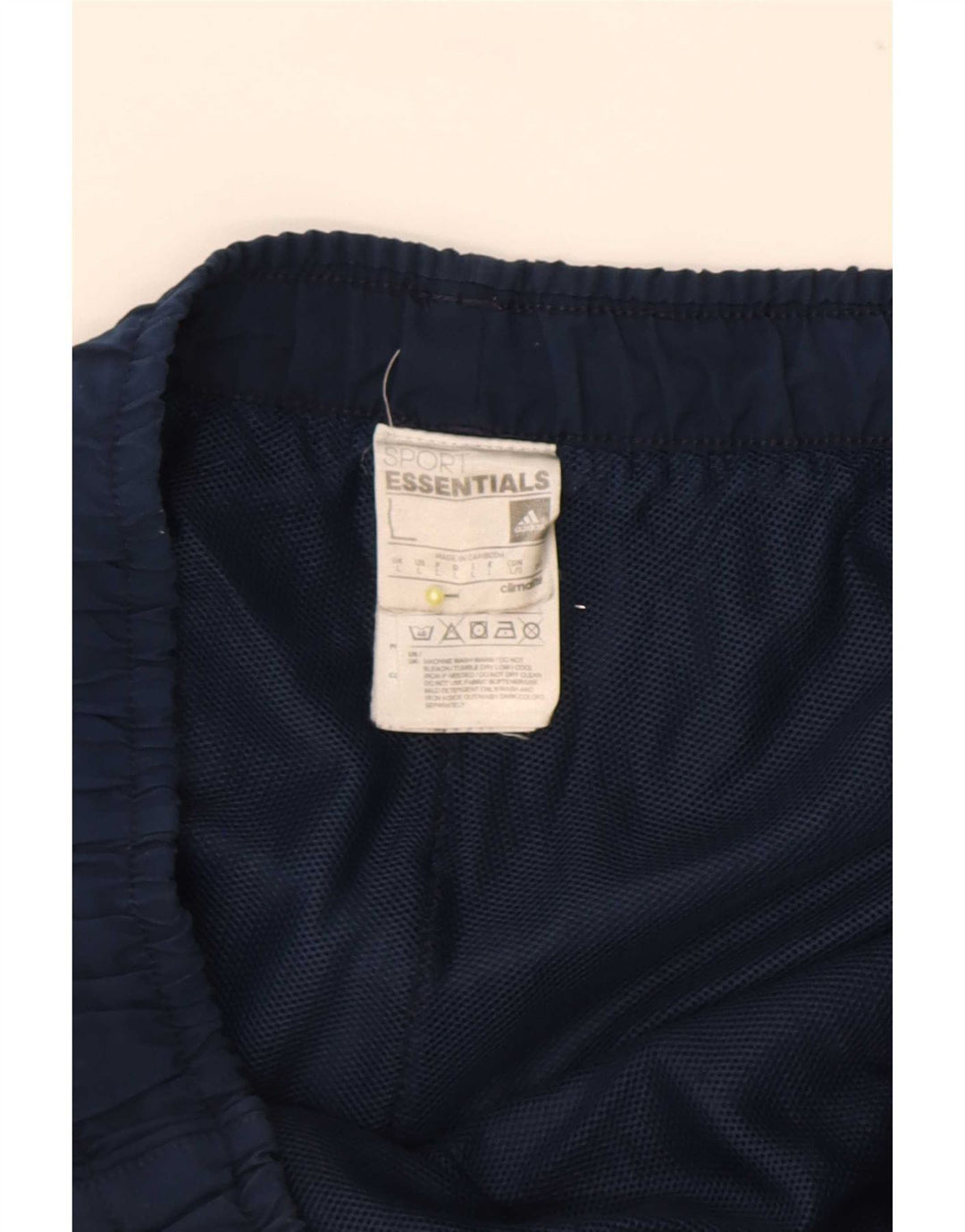 Pantaloncini sportivi Adidas Climalite da uomo di grandi dimensioni in poliestere blu navy