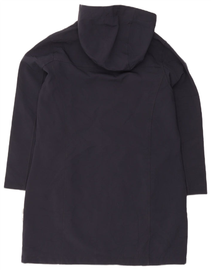 Cappotto giacca a vento con cappuccio da donna della guardia costiera IT 42 medio blu navy