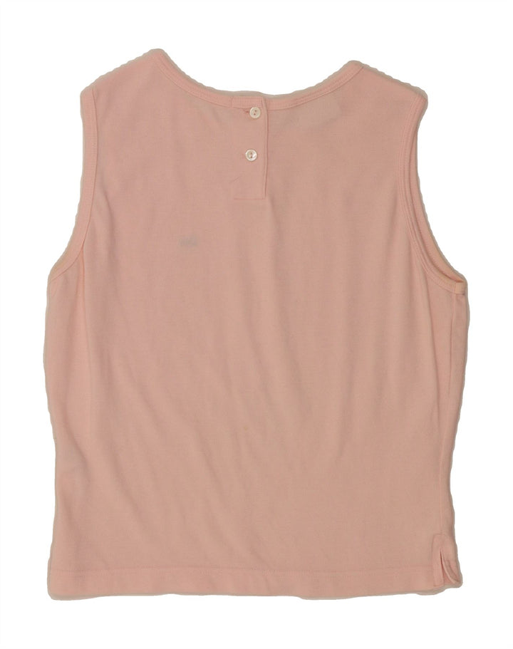 LACOSTE Womens Crop Vest Top Size 40 Medium Pink Cotton Vintage Lacoste and Second-Hand Lacoste from Messina Hembry 