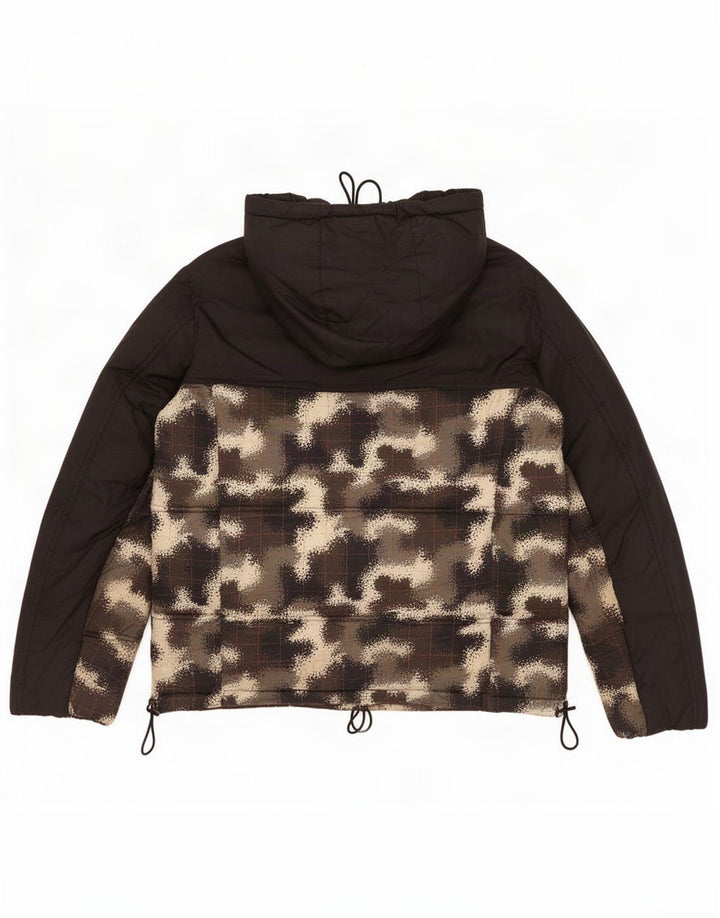 Giacca imbottita pullover da uomo Champion UK 38 Medium Black Camouflage