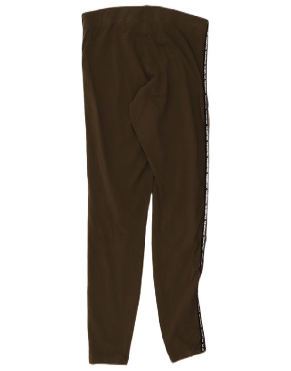 The North Face Womens Graphic Leggings UK 8 Small  Khaki Colourblock Cotton