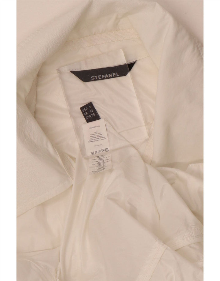 Giubbotto bomber da donna Stefanel EU 38 nylon bianco medio