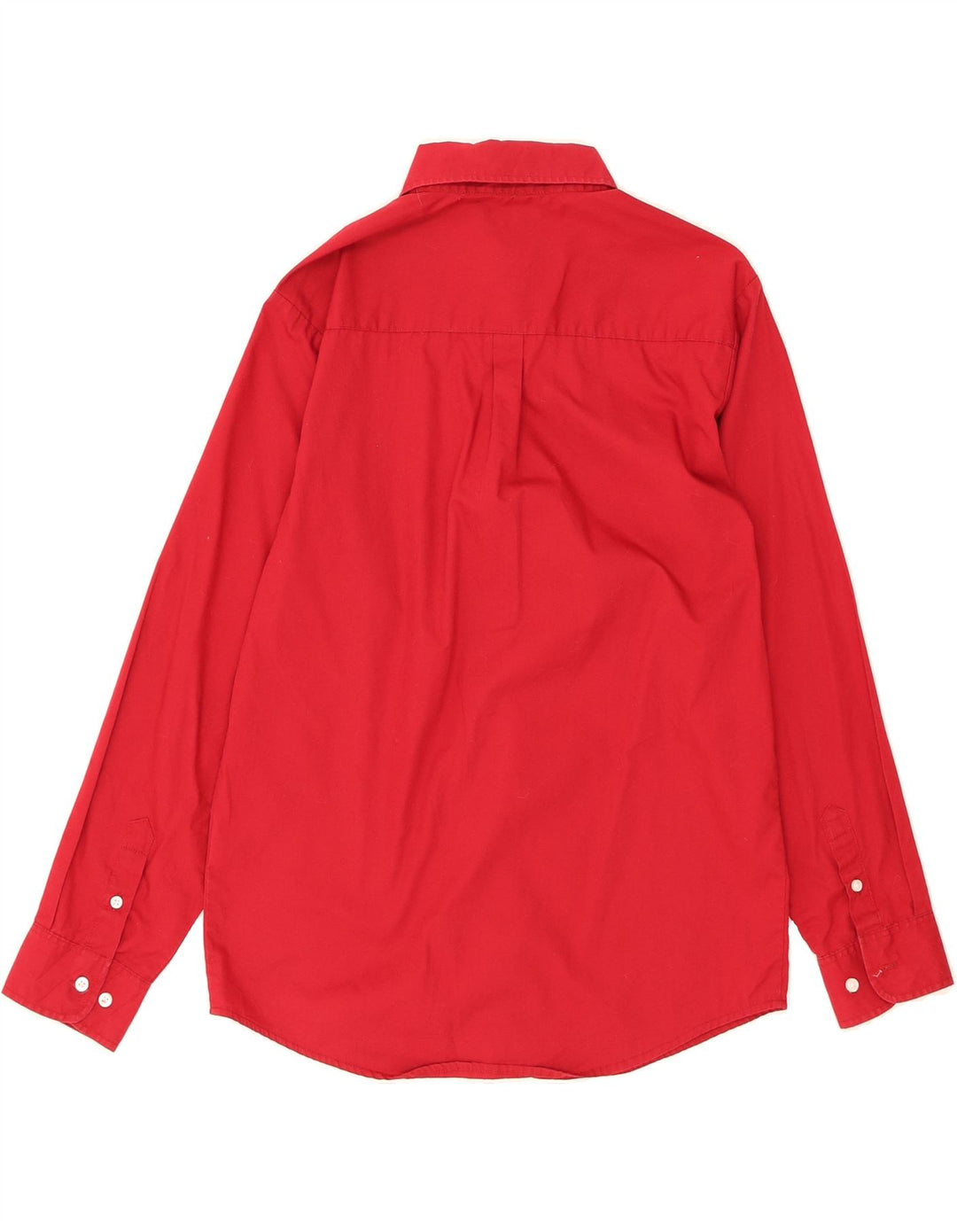 DOCKERS Boys Shirt 15-16 Years Red Cotton Vintage Dockers and Second-Hand Dockers from Messina Hembry 