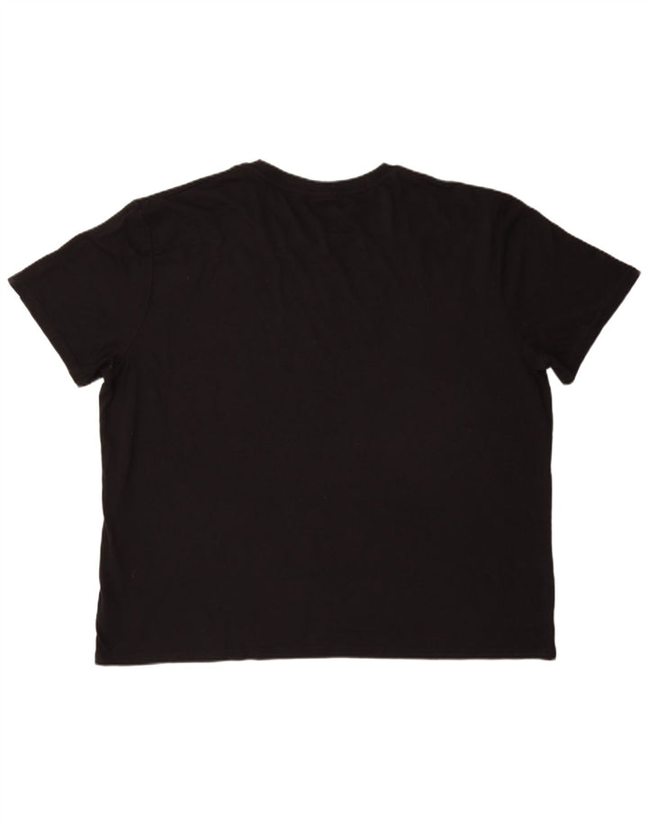 T-shirt grafica da uomo Fila Top 4XL poliestere nero