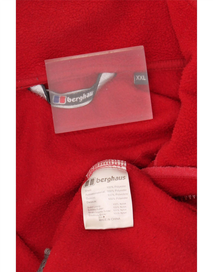 Giacca in pile da uomo Berghaus UK 44 2XL Poliestere rosso