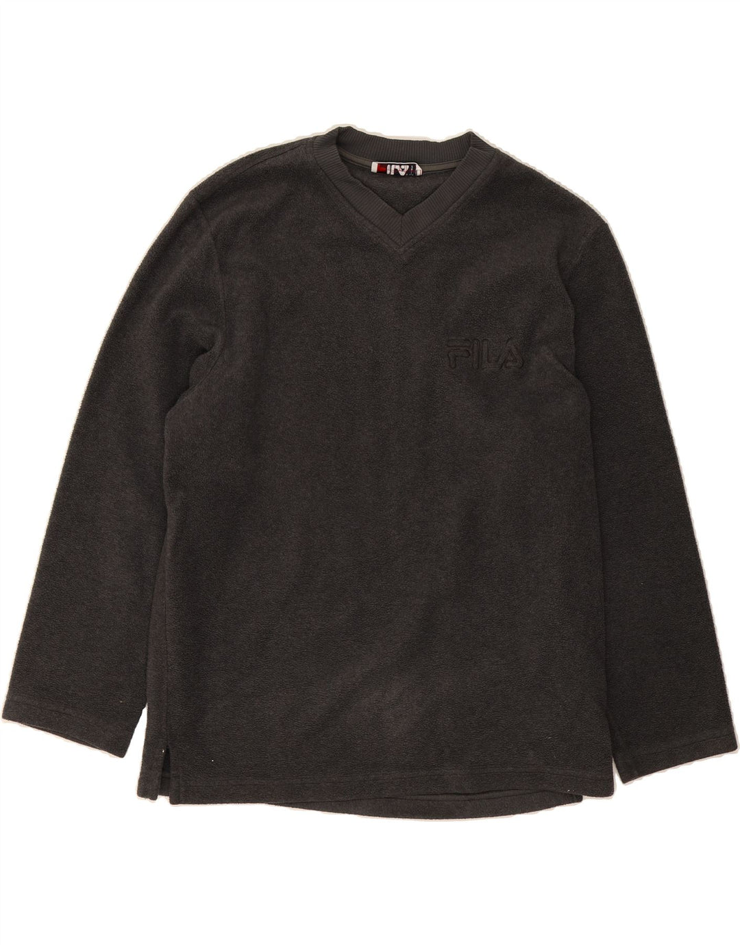 FILA Mens Fleece Jumper IT 50 Medium Grey Polyester Vintage Fila and Second-Hand Fila from Messina Hembry 