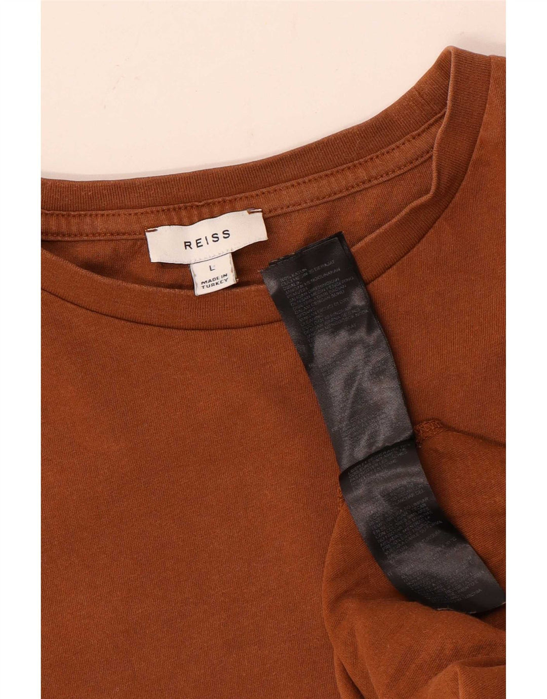 T-shirt da donna Reiss grande in cotone marrone
