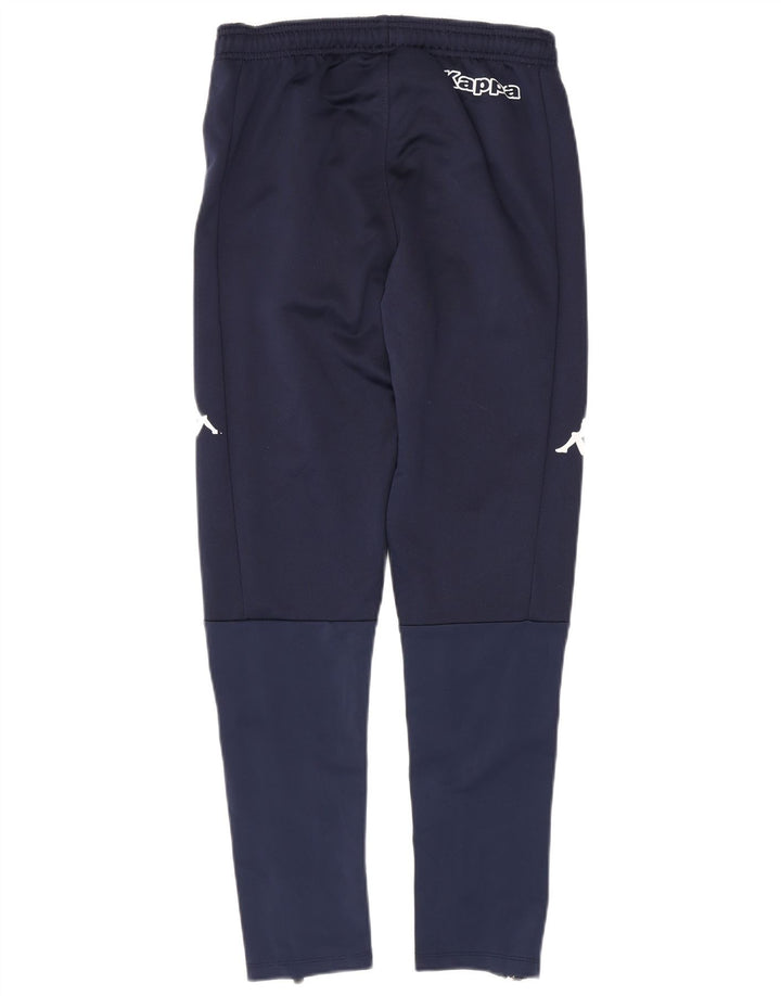 Pantaloni da tuta con grafica Kappa da uomo piccoli in poliestere blu navy