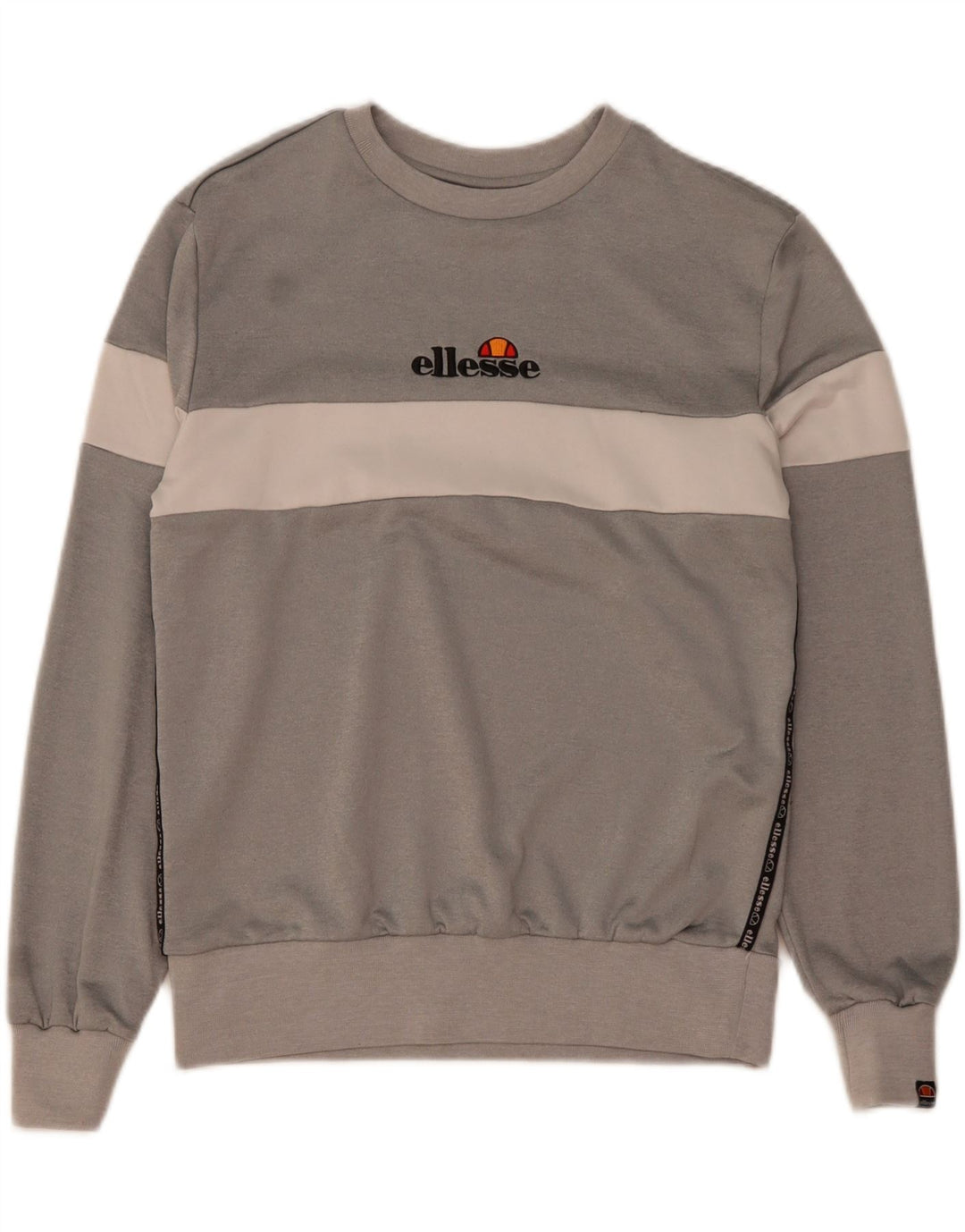 Felpa grafica da uomo Ellesse Maglione in poliestere color block grigio medio