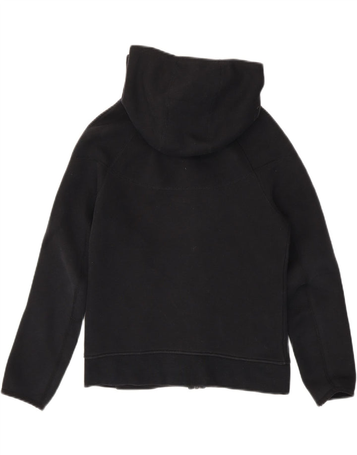 Felpa con cappuccio e zip Nike per ragazzi, 10-11 anni, cotone nero medio