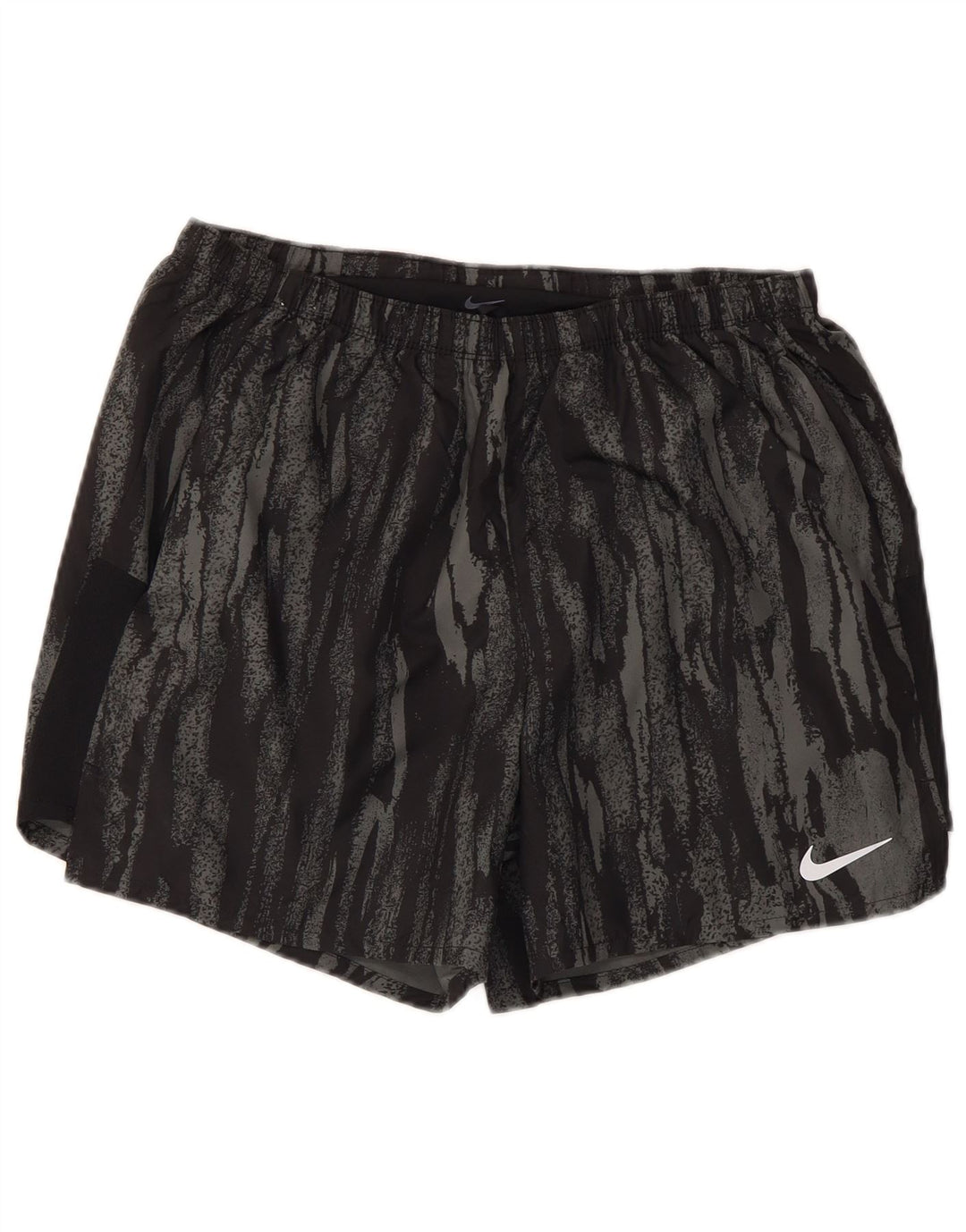 Pantaloncini sportivi Nike da uomo Dri Fit modello astratto poliestere medio nero