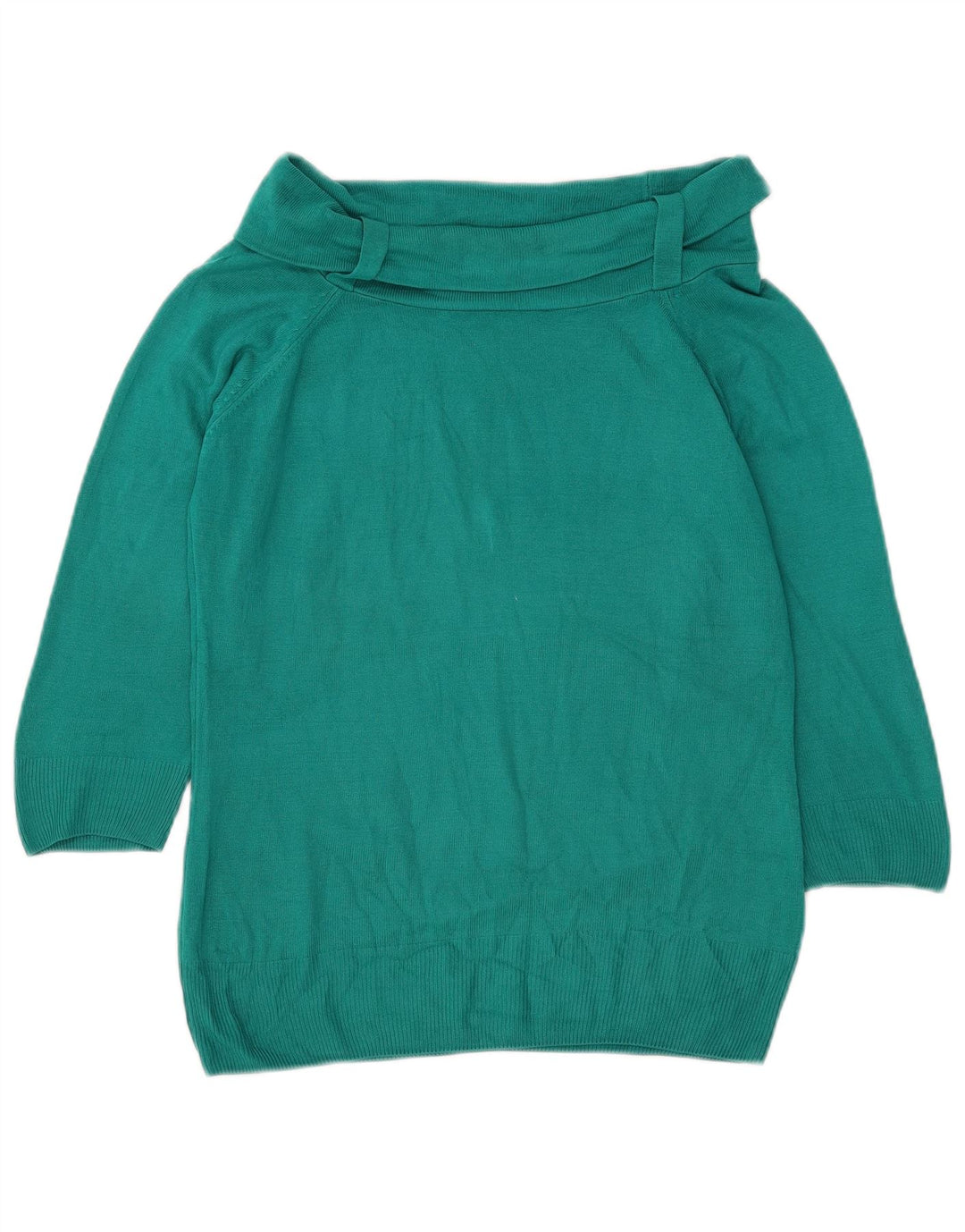Maglione maglione a collo alto da donna Marks & Spencer UK 14 Verde medio