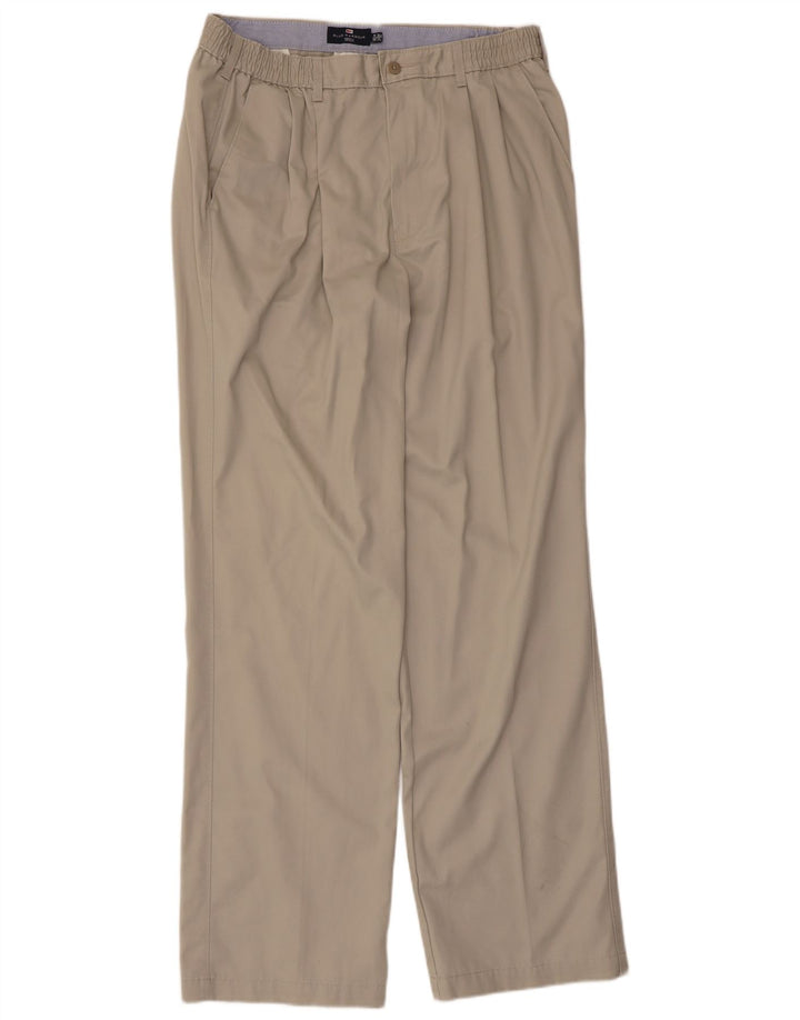 Pantaloni chino con pegged Marks & Spencer da uomo blu W36 L33 Beige