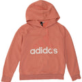 Felpa con cappuccio grafica da donna Adidas UK 14 rosa medio