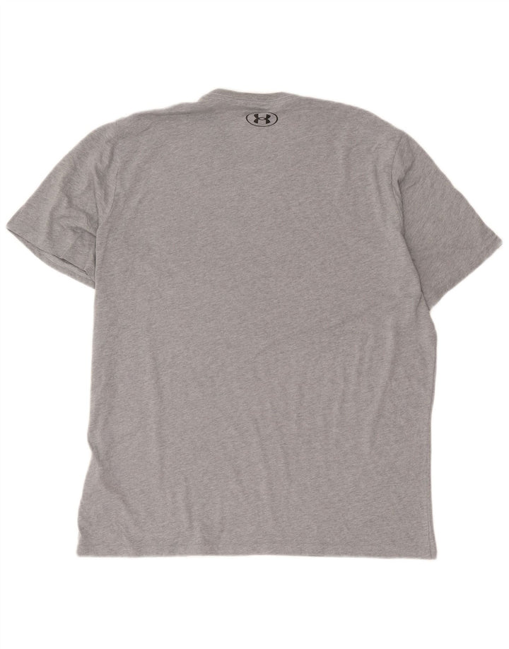 Maglietta da uomo Under Armour Top XL in cotone chiazzato grigio