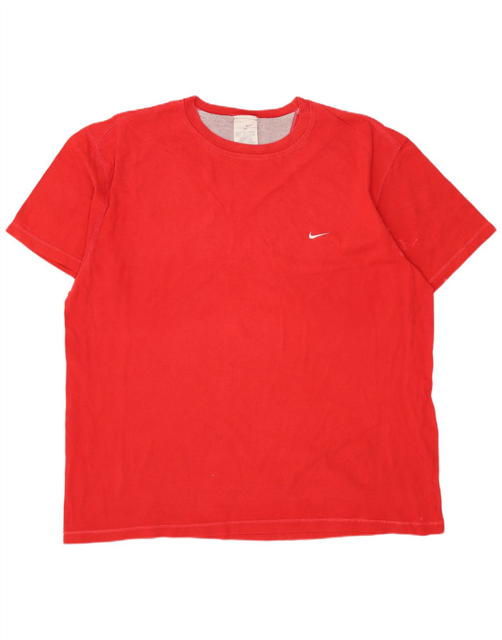 T-shirt da uomo Nike Top UK 47/48 2XL rosso cotone