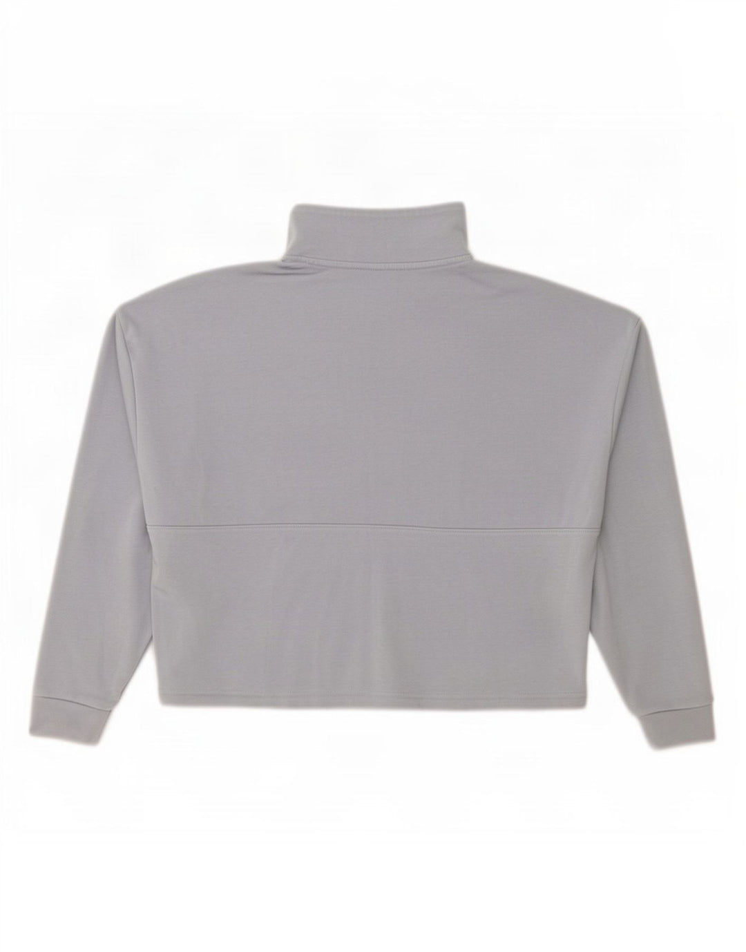 Felpa oversize con collo con zip da donna Under Armour, maglione UK 10 piccolo grigio