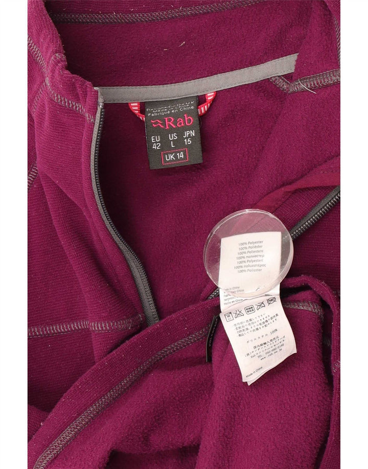 Giacca da tuta da donna Rab UK 14 Large Maroon Poliestere