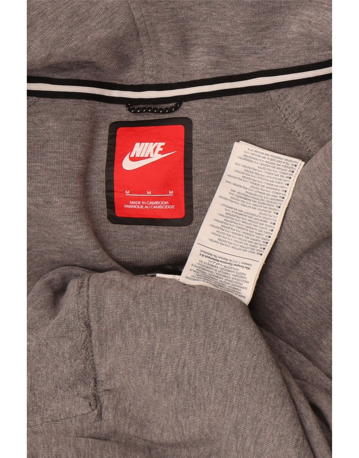 Felpa con cappuccio e zip da donna Nike UK 14 Cotone grigio medio