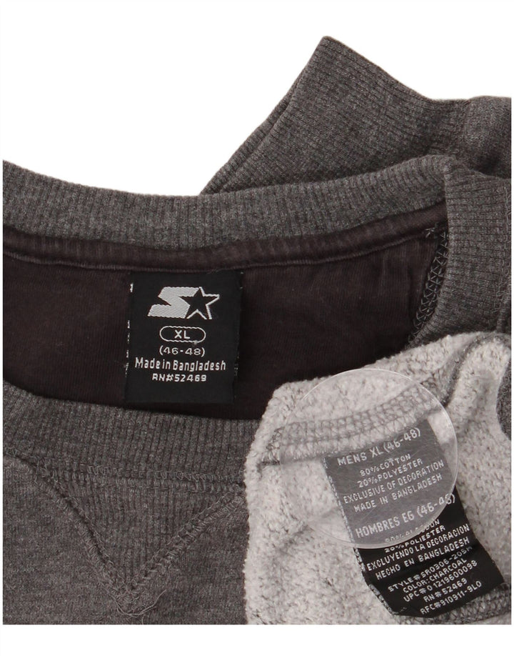 Felpa da uomo Starter UK 46/48 XL Cotone grigio