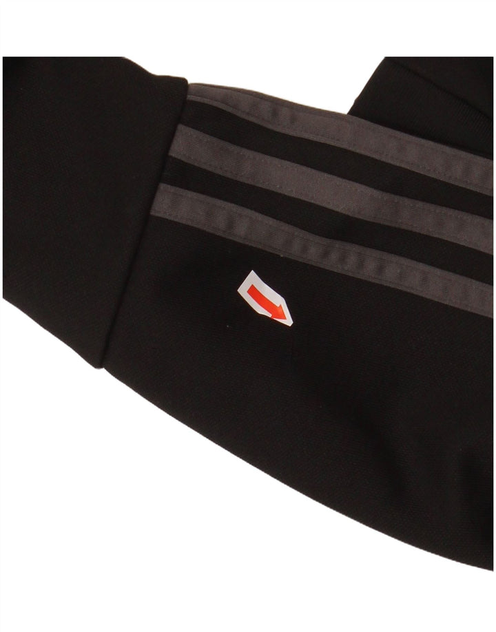Giacca top della tuta da ragazzo ADIDAS 9-10 anni in poliestere nero