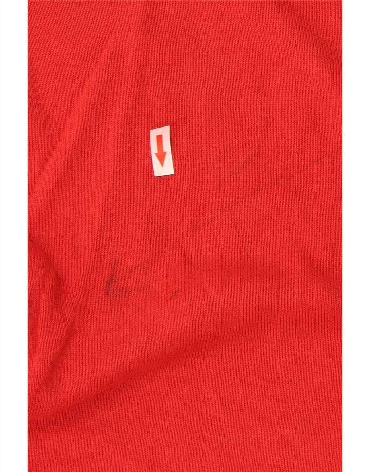 Maglione Kappa da uomo girocollo grande in cotone rosso
