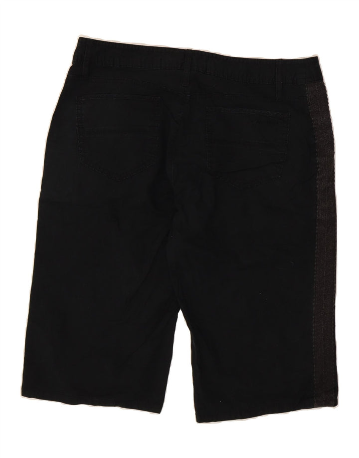 DKNY Womens Casual Shorts US 8 Medium W30  Black Cotton Vintage Dkny and Second-Hand Dkny from Messina Hembry 