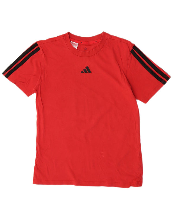 Maglietta Adidas Ragazzo Top 13-14 Anni Cotone Rossa