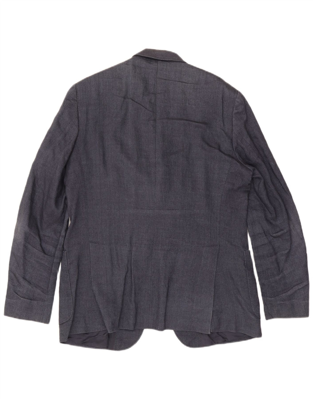 MASSIMO DUTTI Giacca blazer da uomo a 3 bottoni EU 54 XL Lana blu navy