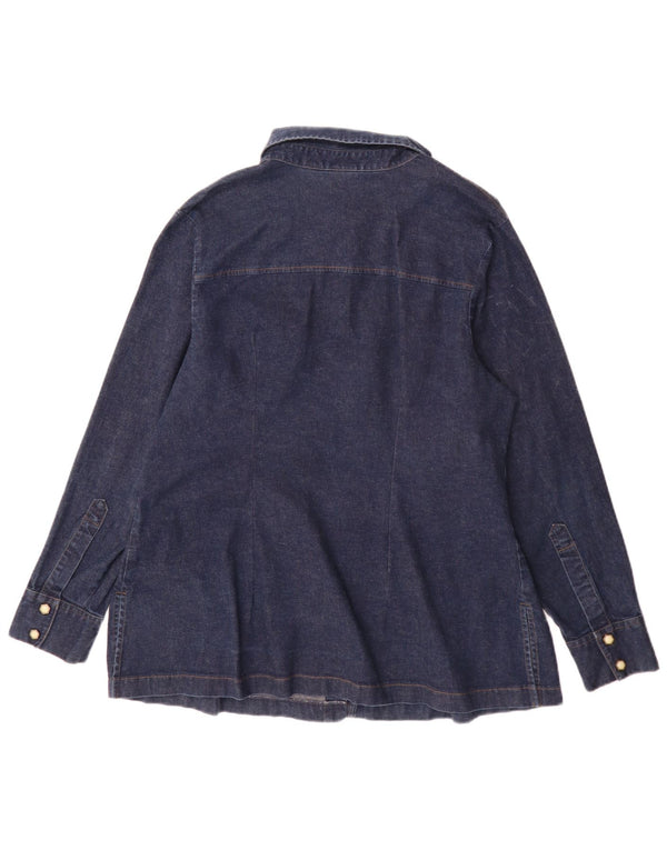 Camicia di jeans da donna Levi's UK 18 XL Cotone blu navy