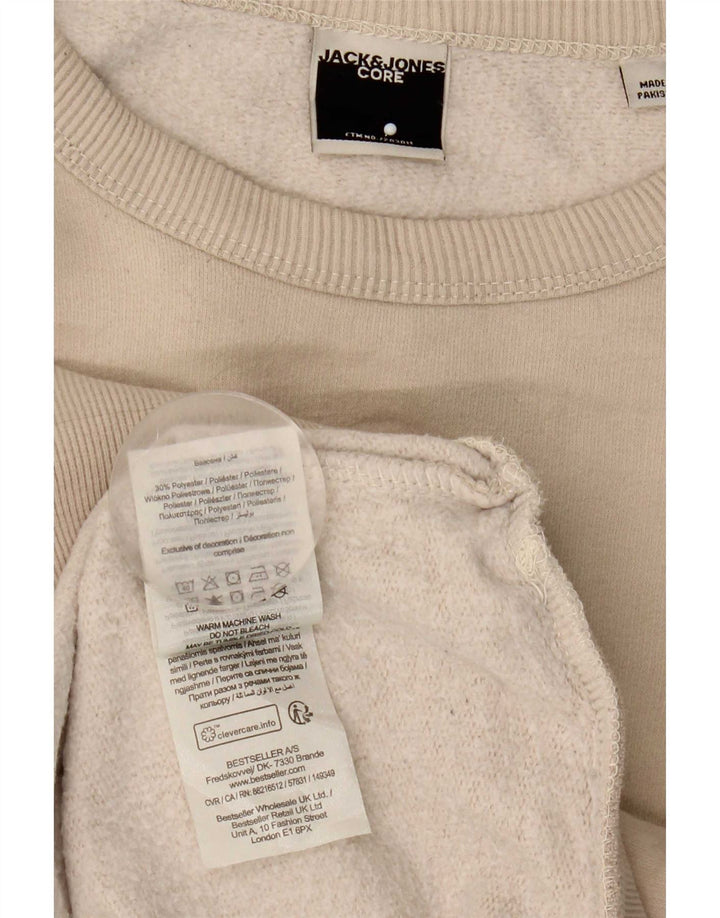 Jack & Jones Felpa da uomo Maglione piccolo in cotone beige