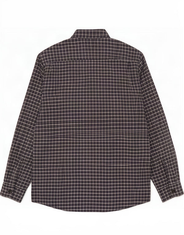 Camicia da uomo in flanella Wrangler XL in cotone a quadri blu navy