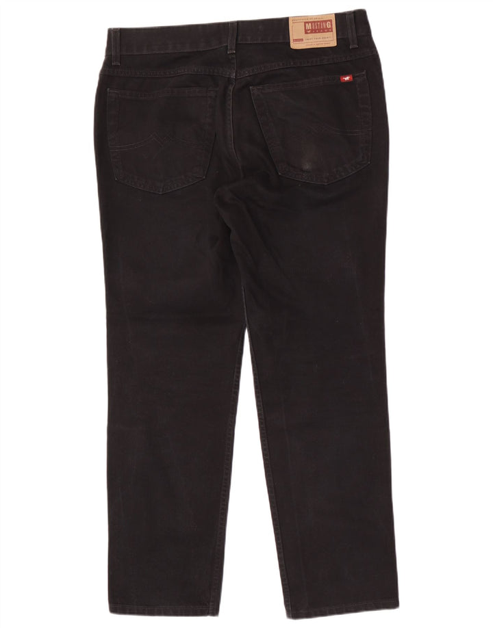 Jeans dritti da uomo Mustang W36 L30 cotone nero