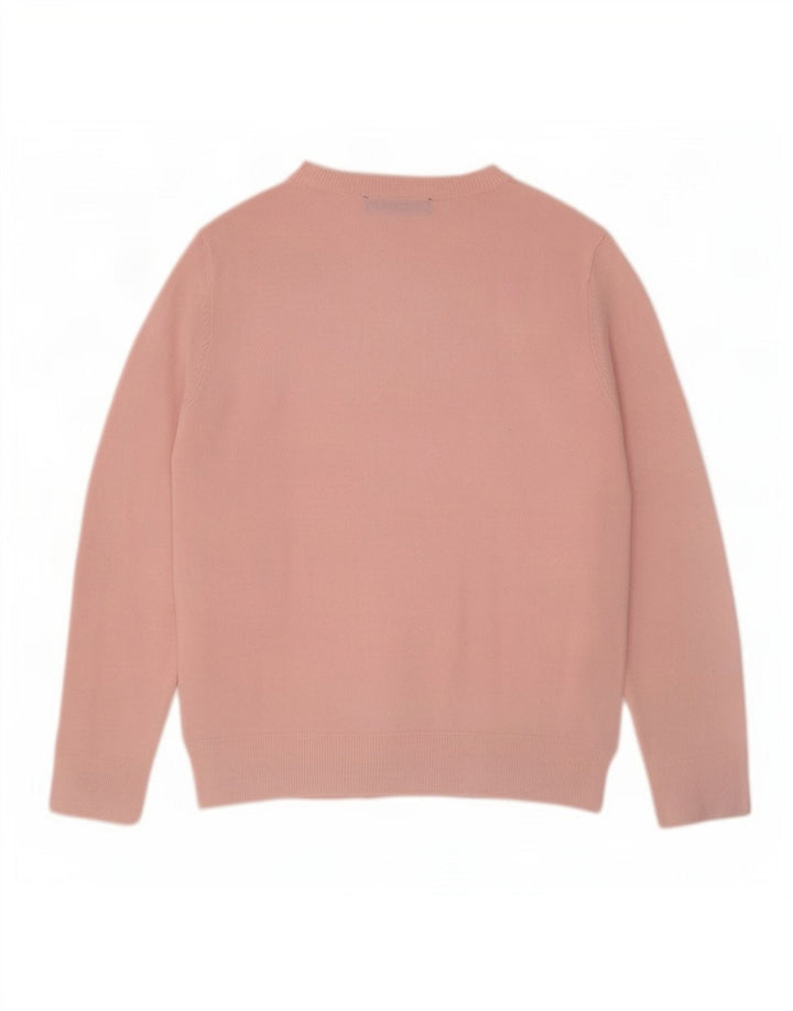 Maglione maglione girocollo da donna Marks & Spencer UK 12 Rosa medio
