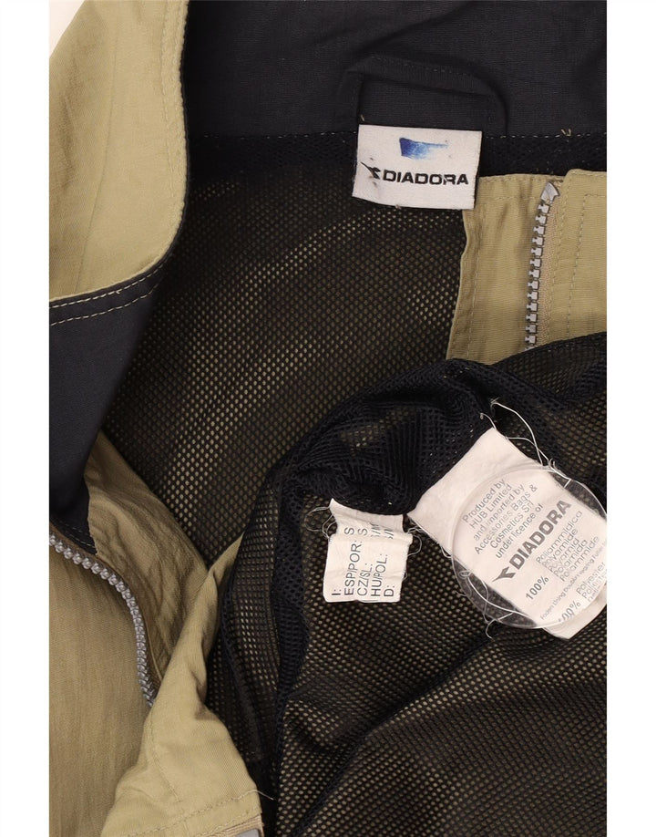 Giacca antipioggia da uomo Diadora Loose Fit UK 36 Small Khaki Poliammide
