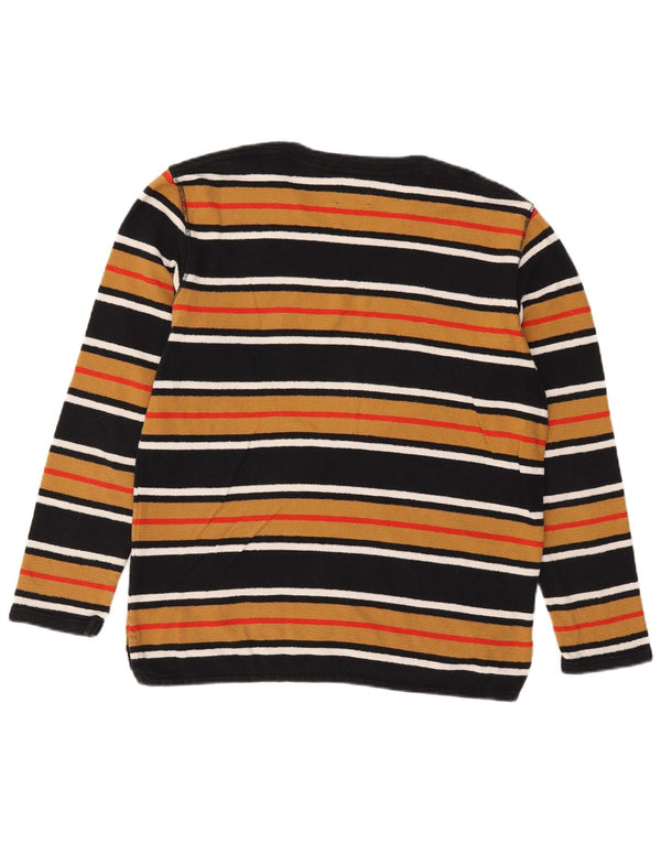 Levi's Top da uomo a maniche lunghe in cotone a righe multicolori medie