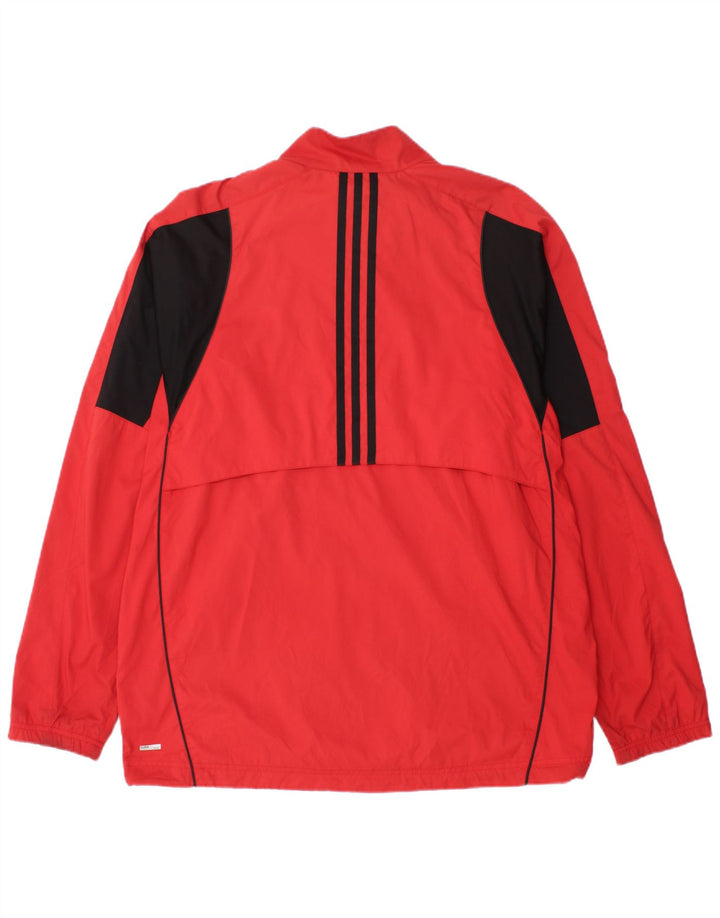 Giacca antipioggia da uomo Adidas Clima Proof UK 42 XL Poliestere color block rosso