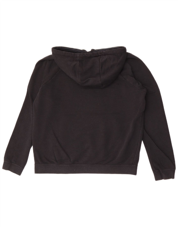 Maglia con cappuccio da donna Nike UK 14 cotone nero medio