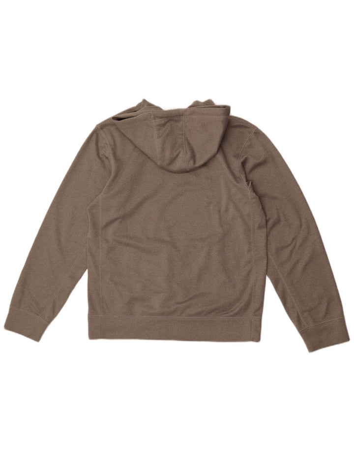 Felpa con cappuccio grafica Nike Therma-Fit da uomo, piccola, in poliestere grigio