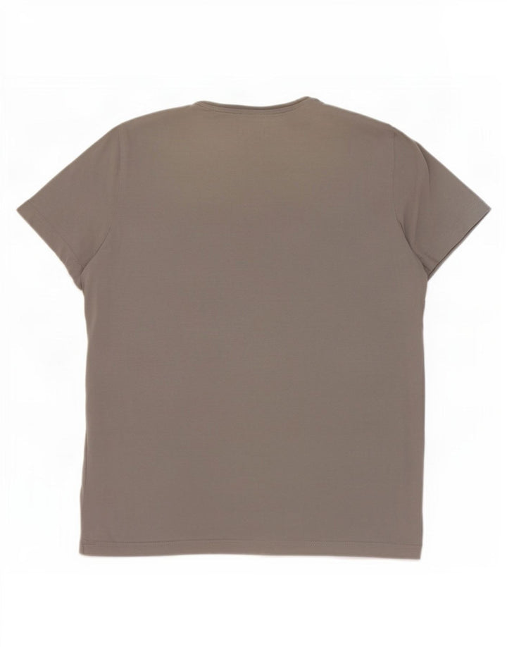 T-shirt grafica da uomo Mustang Top XL in cotone grigio