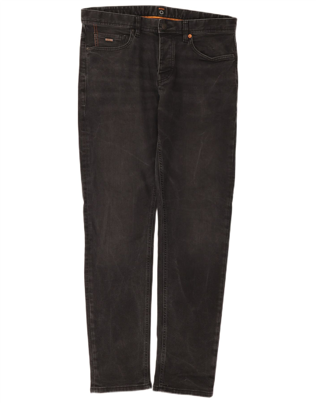 Jeans affusolati da uomo Hugo Boss W34 L32 cotone grigio