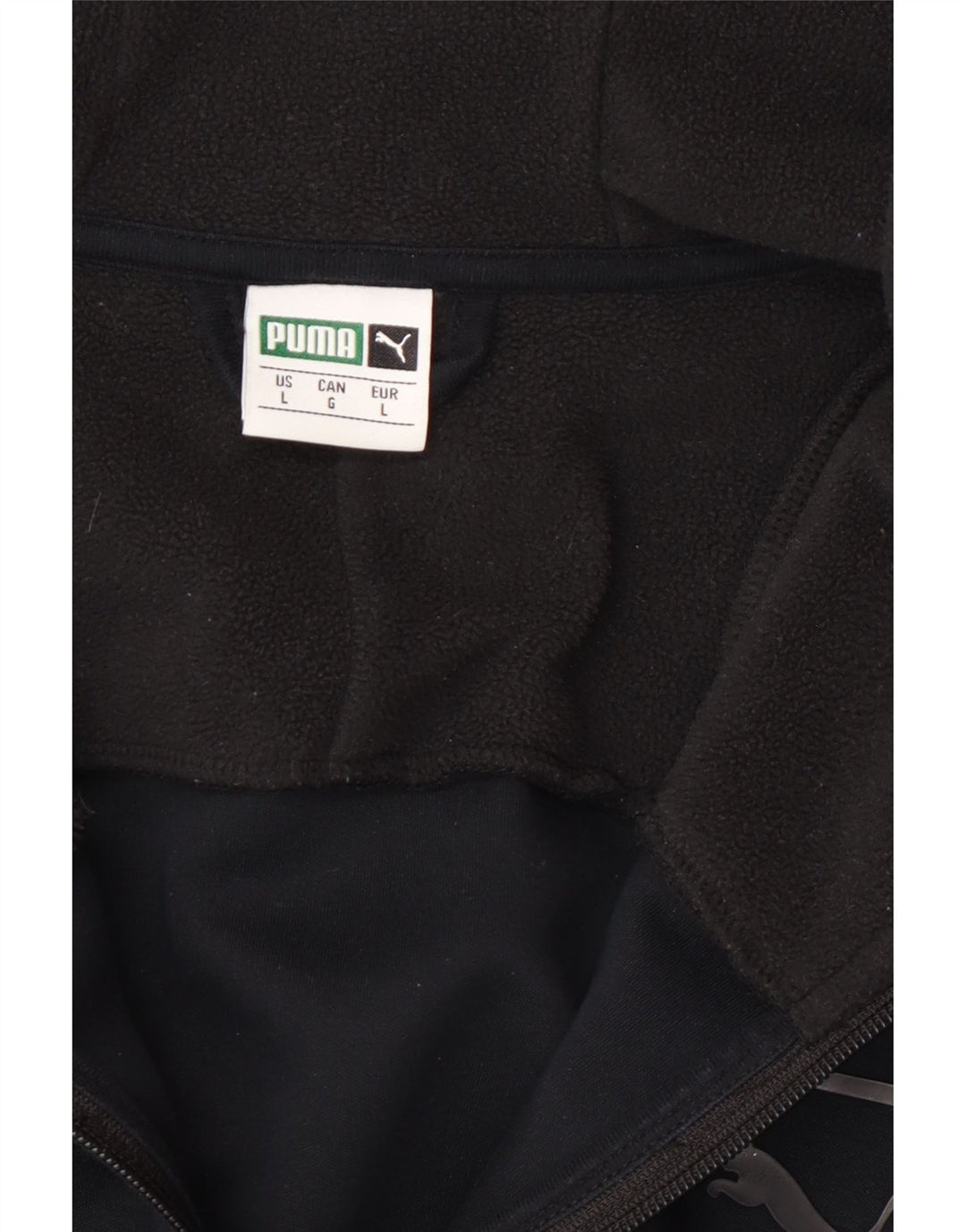 Giacca da ginnastica da uomo con cappuccio Puma Large Black Colourblock