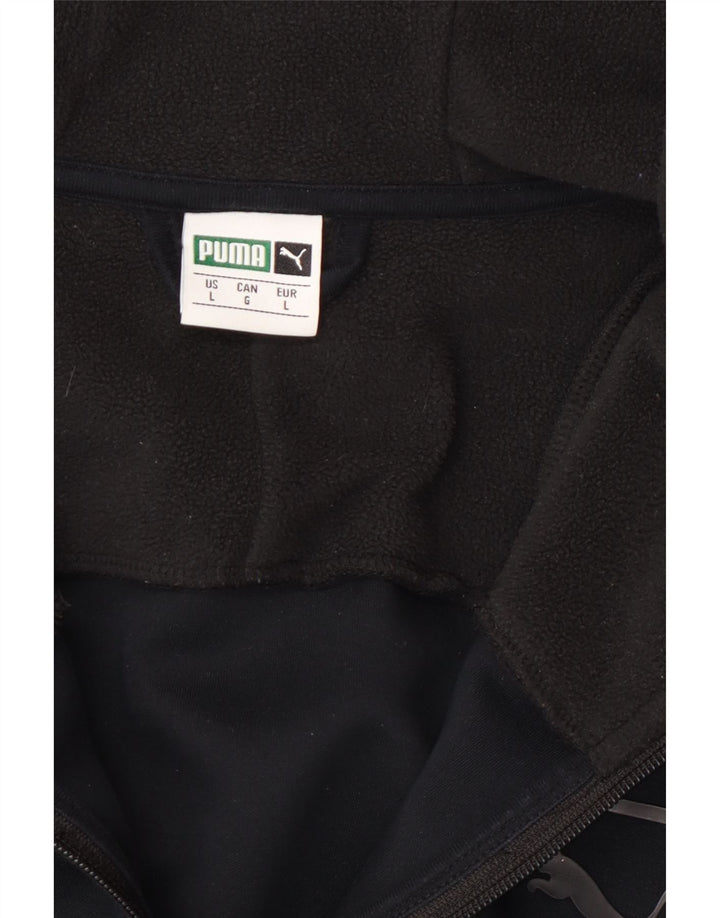 Giacca da ginnastica da uomo con cappuccio Puma Large Black Colourblock