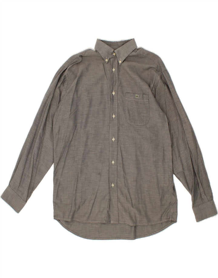 LACOSTE Mens Shirt Size 39 Medium Grey Vintage Lacoste and Second-Hand Lacoste from Messina Hembry 