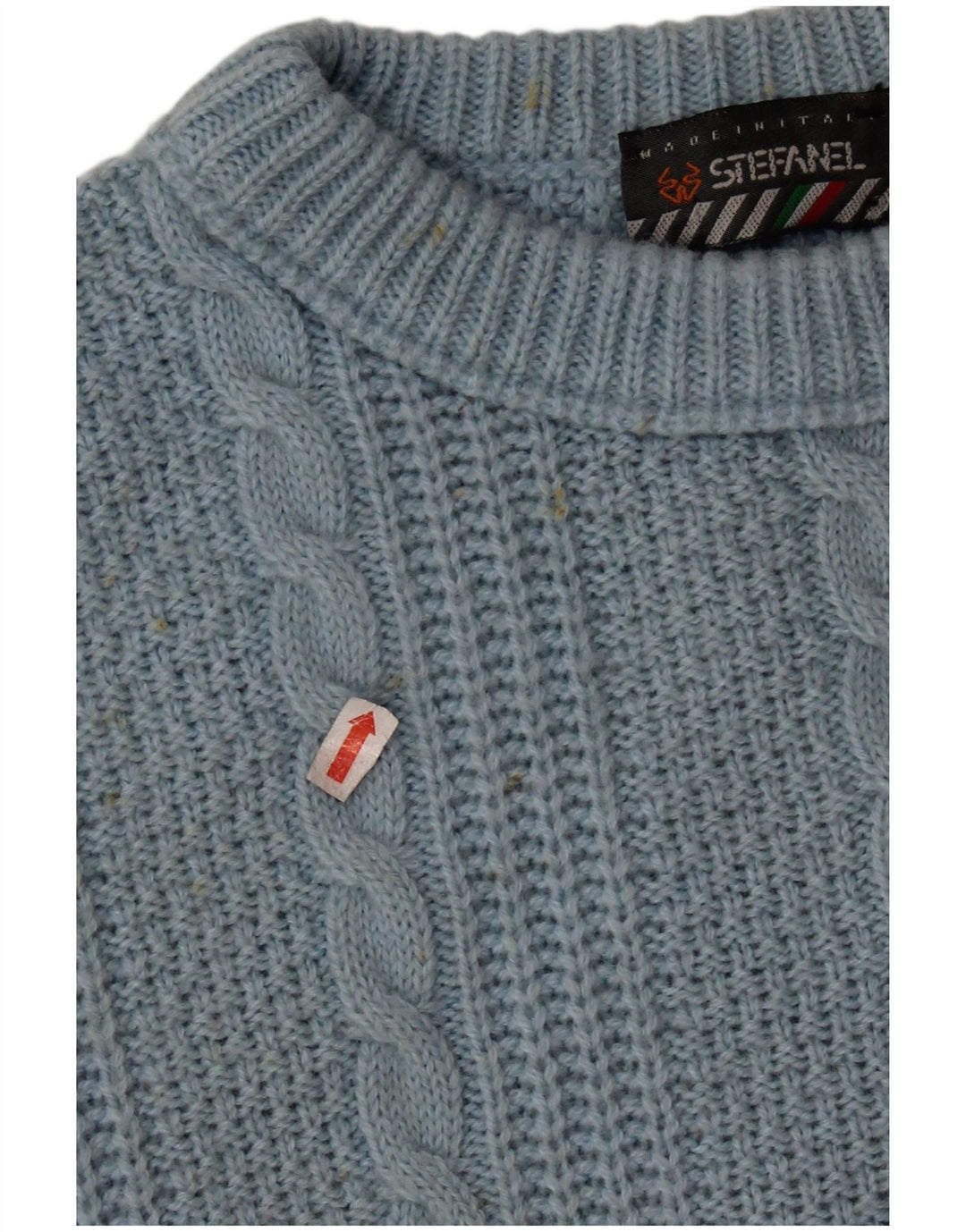 Maglione maglione girocollo oversize da donna STEFANEL UK 16 grande lana blu