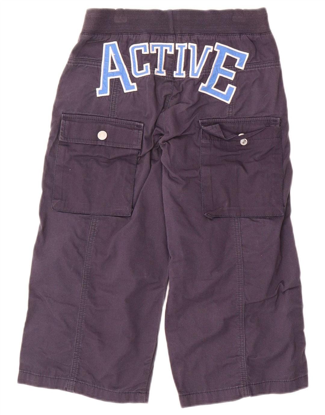 Pantaloni cargo con grafica BENETTON per ragazzi 10-11 anni XL W28 L18 Blu navy