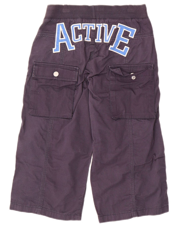 Pantaloni cargo con grafica BENETTON per ragazzi 10-11 anni XL W28 L18 Blu navy